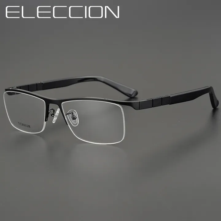 Eleccion Design Pure Titanium Eyeglasses Men Business Optical