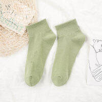 Ready Stock] Socks stoking Non-Slip Cotton Blends Low Cut Candy color