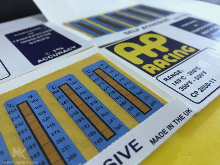 AP RACING brake caliper temperature sticker AP car race modified
