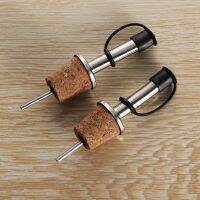 1/3Pcs Wooden/Metal Bottle Stopper Red Wine Pourer Olive Oil Pourer Dispenser Spout Bottle Stopper Kitchen Tool Bar Accessories Bar Wine Tools