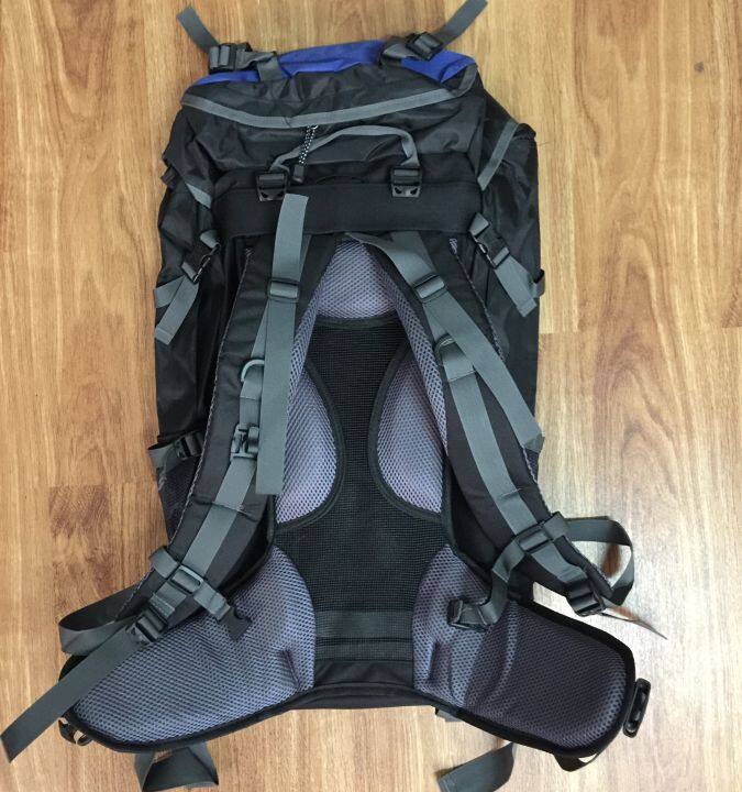 กระเป๋าเป้เดินทาง-the-north-face-electron-60l-โครงเหล็กหนุนหลังพร้อมผ้าคลุมกันฝน