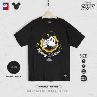 [ส่งฟรี] เสื้อยืด Mickey Mouse มิกกี้เมาส์ รุ่น MK-038 ลิขสิทธิ์แท้ วอลต์ ดิสนีย์ สีดำ เสื้อ Disney แท้ [M,L,XL,2XL]