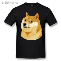 New T-Shirt Mens floral print LIDU Men Clothing Dogecoin Doge Fashion Short Sleeve
