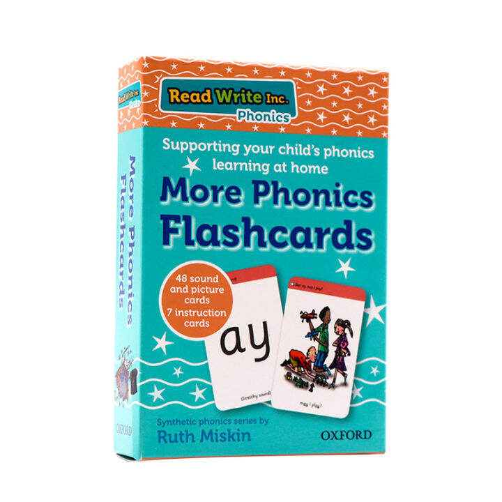 English original read write Inc. PHONICS home more phonics flashcards