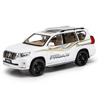 1:18 Toyota Prado จำลองรถรุ่นของเล่นเด็กเสียงและแสงดึงกลับรถออฟโรดคอลเลกชันของเล่นเด็กวันเกิด Gift