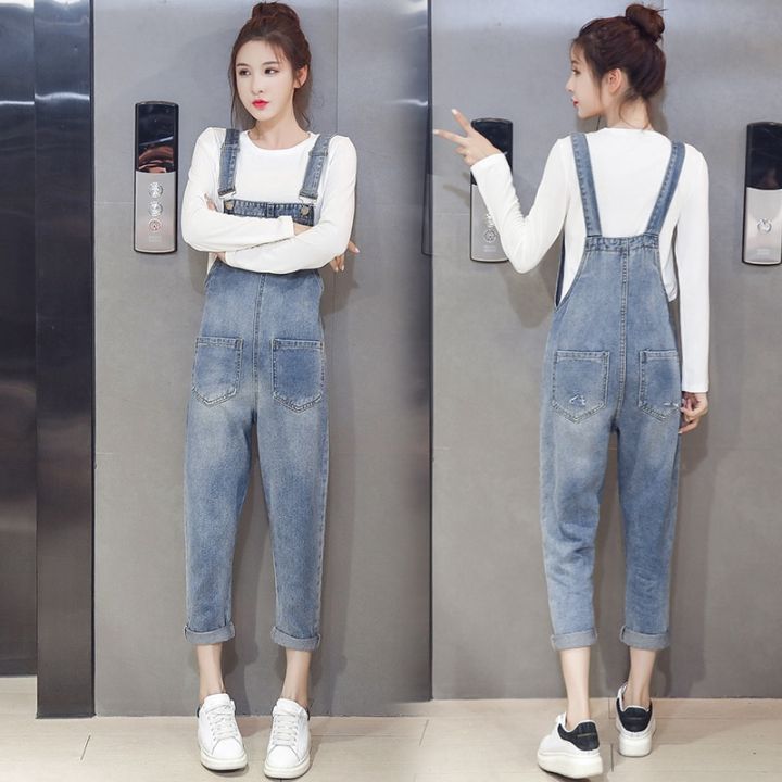 maternity-vintage-denim-overalls-women-jumpsuits-full-length-trousers