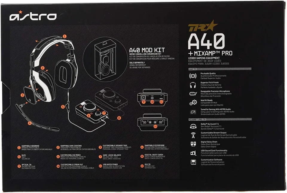 ASTRO Gaming A40 TR Headset + MixAmp Pro TR for ( PlayStation 4 or