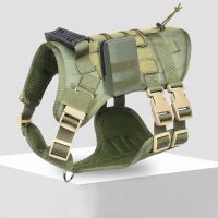 Tactical Dog Harness Military Pet German Shepherd Doberman K9 Pet Training Vest Dog Harness and Leash Set for All Breeds Dogs Collars