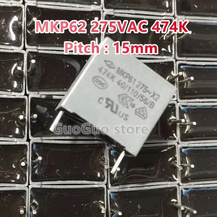2pcs safety capacitor MKP62 275V X2 474K 0.47uF 275VAC shut-off ...