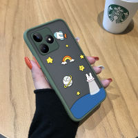 เคสสำหรับ Realme C53 Realme Narzo N53ลายยานอวกาศของเด็กปลอกโทรศัพท์แบบแข็งมีน้ำค้างแข็งโปร่งใสกันกระแทกฝาครอบหลังเต็มรูปแบบเคสป้องกันกล้อง