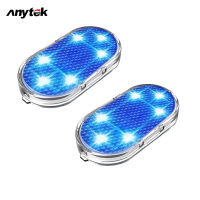 ANYTEK ไฟอ่านหนังสือ Led รถยนต์2ชิ้นเซ็นเซอร์สัมผัสไฟฉุกเฉินหลังคาโคมไฟ Usb ชาร์จได้หลากสี