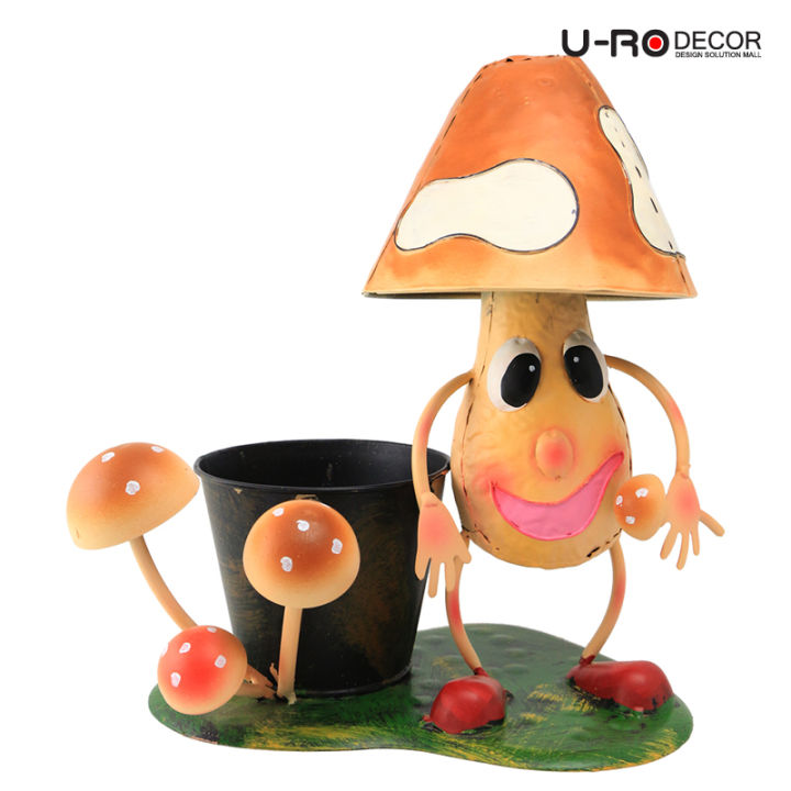 u-ro-decor-กระถาง-ดอกไม้-รูปเห็ด-รุ่น-mushroom-a-สีส้ม