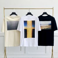 เสื้อยืดแขนสั้นสำหรับเสื้อยีนส์คลุมยาว FEAR OF GOD FOG Gear OF GOD Track California Trend