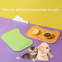 Pet Food Pad Oilproof Waterproof Dog Dish Pad Anti-spill Heat-resistant Cat Bowl Mat Anti-scratch Dog Dish Pad Pet Accessory