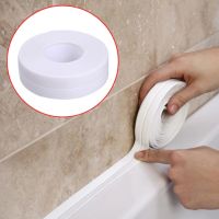 3.2m/2.2cm Bathroom Kitchen Shower Waterproof Mould Proof Tape Sink Bath Sealing Strip Tape Self adhesive Waterproof Plaster PVC