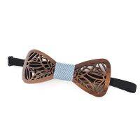 HUISHI ไม้ Tie สำหรับชาย Hollowed Lattice Bow ธุรกิจงานแต่งงานเสื้อผ้าอุปกรณ์เสริม Slim Fit ผีเสื้อ Tie ของขวัญ2022