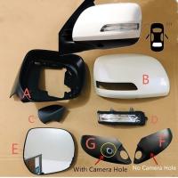 Rearview Mirror Cover Shell Side Mirror Glass Light Frame For Toyota Land Cruiser Prado FJ150