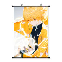 Custom Printing Anime Fabric Poster Scroll Hanging Poster With Plastic Aluminium Rod Wall Scroll Wall Hanging Poster