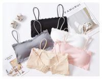 สินค้ามาใหม่?LoveIs Bra? (N482) ชุดชั้นในสายเดี่ยว แบบร่อง มีฟองน้ำในตัว แนวชิคๆตะขอหลัง