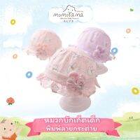 หมวกเด็กเจ้าหญิง(3-12 เดือน) พิมพ์ลายกระต่าย น่ารัก สีหวาน ปรับขนาดได้ พร้อมส่ง!!