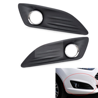 2021Fog Light Cover For Ford Fiesta 2013~2016 Car Fog Light Cover Vent Grille Trims Auto Front Bumper Lower Fog Lamp Cover