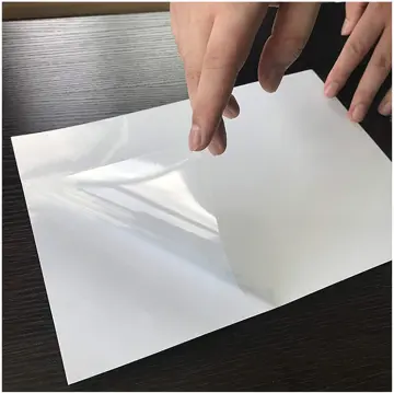 10/50pcs A4 Transparent Sticker Paper Laser Clear PVC Pet