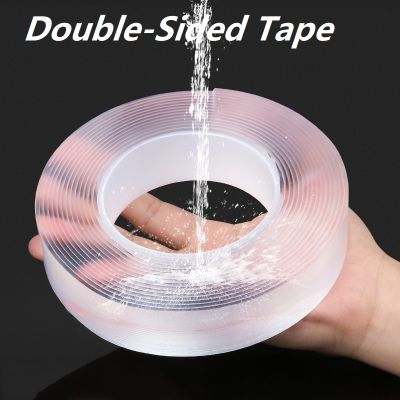 Super Sided Adhesive Tape Washable Reusable Transparent double tape for Supplies