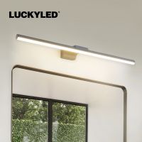 LUCKYLED Morden Led Wall Lamp 80CM 100CM Long Interior Wall Light AC85 - 265V Waterproof Bathroom Mirror Light Black White Grey Night Lights