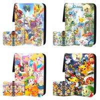 【YF】 New Pokemon Game Collection Card Bag Book Toy Zipper Binder Kids Birthday Gift 50 Pages Holds 400 Sheets PU Skin Waterproof