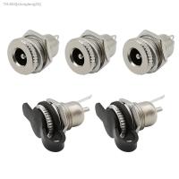 ▤ 5Pcs DC-099 5.5 x 2.1mm DC Power Female Socket Jack Panel Mount Connector 5.5x2.1mm Metal DC Jack Adapter and Waterproof Cap