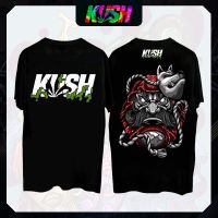 [มีสินค้า] Kush mens cool personalized printed Vintage T-shirt best pure cotton lining