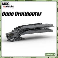 ภาพยนตร์จากนิยายวิทยาศาสตร์ชุด MOC บล็อคก่อสร้าง UCS Dune 2021 Ornithopter Atreides บ้านแบบจำลองบินอิฐของเล่นเด็กของขวัญ