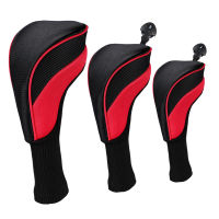 LazaraLife 3Pcs กอล์ฟคลับ Headcover 460cc ขับเคลื่อนแบบไฮบริดไม้ปลอกหุ้มหัวไม้กอล์ฟ No. 1 3 5