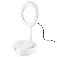 Fill Light for Mobile Professional Ring Lamp Ring for Phone Webcast Bracket with Vanity Mirror Phone Holder