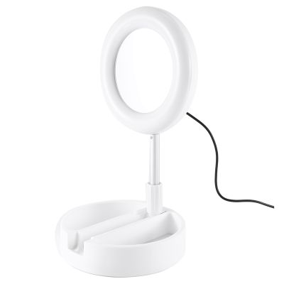 Fill Light for Mobile Professional Ring Lamp Ring for Phone Webcast Bracket with Vanity Mirror Phone Holder