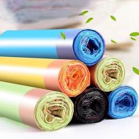 ❏ 150pcs/Lot Stringing Garbage Bag 10 Rolls Disposable Rubbish Bag Portable Plastic Bag Kitchen Thickened Drawstring Trash Bags