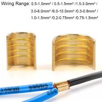 ♦ 100Pcs U Shape Copper Ring Terminals Non-Insulated Car and Motorcycle Cable Wire Butt Splice Crimp Connectors Docking Terminals