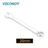 Veconor 20 Mm ปลายสร้อยคอประแจแหวนข้างปากตายโครเมี่ยมวาเนเดียมวงแหวนเปิดเครื่องมือที่ซ่อมรถ H 20 Mm