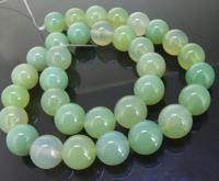 Unique Pearls jewellery Store,Charming Round 12mm Green Jade Gemstone Loose Beads One Full Strand LC3-0169