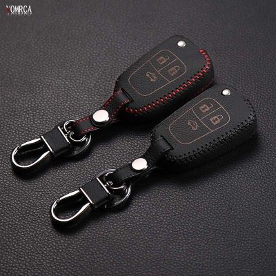 ✹✴☃ Leather Handle Remote Control Car Keychain Key Cover For Chevrolet Cruz OPEL VAUXHALL MOKKA BUICK ENCORE 3 Buttons Key Shell