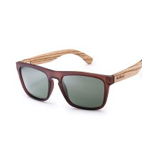 【hot】 Sunglasses for Men Wood Glasses Polarized Rectangle Lenses Driving UV400 GR8002