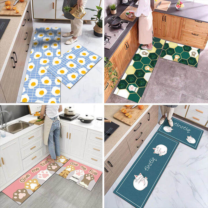 พรมเช็ดเท้ากันลื่นสำหรับอาบน้ำกันน้ำมันกันน้ำ-keset-dapur-แฟชั่นพรมปูพื้นหน้าประตูห้องนั่งเล่นสุดน่ารักสำหรับร้านเสริมสวยแบบพรมพรมห้องครัว