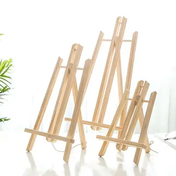 10pcs Mini Wooden Artist Easel-triangle Wedding Table Stand Display Holder  - 15 X 8 Cm