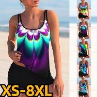 【LZ】♘❦❧  2023 Mulheres Two Piece Set Maiôs Biquíni Feminino Swimwear Imprimir Maiô Sexy Monokini Verão Cintura Alta Beachwear Tankini