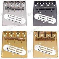 WK-A Set Vintage 3 Saddle Ashtray Bridge For TL Electric Guitar Replacment - Strings through bridge or body - Chrome - Black - Gold