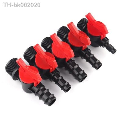 ◈☫◊ 3pcs Mini Ball Valve 1/2 3/4 Thread To 8/12 16 20 25mm Garden Hose Valves Micro Irrigation Pipe Water Switch Controller