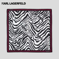 Karl Lagerfeld - KARL LOGO ZEBRA-PRINT SCARF ผ้าพันคอ 221W3303
