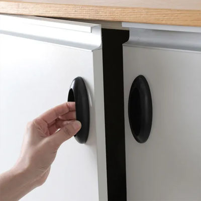 Convenient Opening Cupboard Window Handle Self Adhesive Cabinet Door Pull Sliding Stick-on Instant