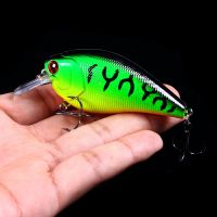 HENGJIA 1pcs 8.5cm 15g Rattling Shallow Diving Crankbait Artificial Wobbler for Bass Pike Hard Bait Fishing Lure Tackle 6 Colors