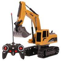 โลหะผสมรถขุด crane bulldozer 5-10 รีโมทคอนโทรลชาร์จแบบจำลองวิศวกรรมรถ boy ของขวัญ